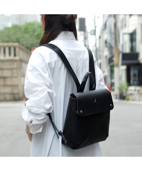 CLEDRAN（クレドラン）の「【本革】CL2815 MARCHE RUCKSACK（バックパック/リュック・レディース・ブラック/ネイビー/ブラウン/キャメル/グリーン・FREE）」の15枚目の写真
