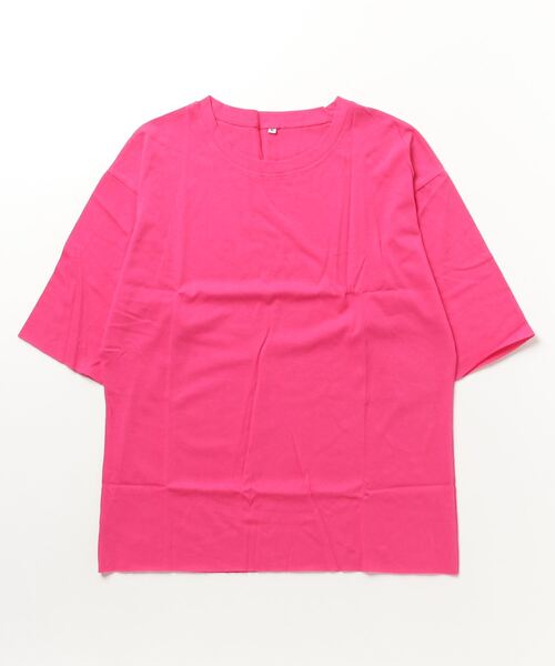 STYLEBLOCK(スタイルブロック)の「ビッグシルエットカットソー(Tシャツ/カットソー・レディース・ホワイト/ブラック/グレー/ピンク/ブルー/パープル・XL/M/L)」の5枚目の写真