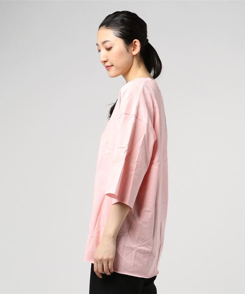 STYLEBLOCK(スタイルブロック)の「ビッグシルエットカットソー(Tシャツ/カットソー・レディース・ホワイト/ブラック/グレー/ピンク/ブルー/パープル・XL/M/L)」の7枚目の写真