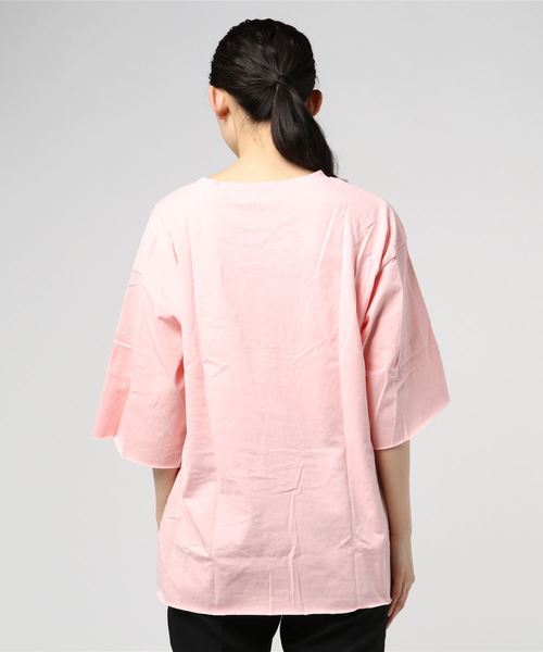 STYLEBLOCK(スタイルブロック)の「ビッグシルエットカットソー(Tシャツ/カットソー・レディース・ホワイト/ブラック/グレー/ピンク/ブルー/パープル・XL/M/L)」の8枚目の写真