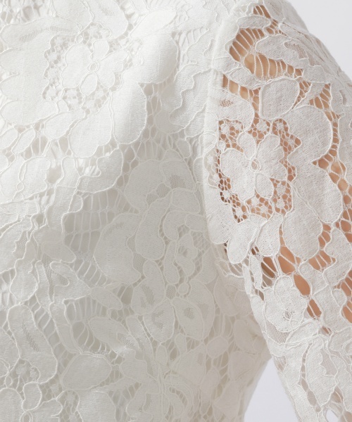 laboratory work(ラボラトリーワーク)の「コードレースプルオーバー(Tシャツ/カットソー・レディース・ブラック/ホワイト・MEDIUM)」の6枚目の写真