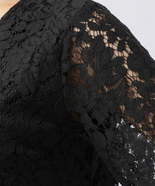 laboratory work(ラボラトリーワーク)の「コードレースプルオーバー(Tシャツ/カットソー・レディース・ブラック/ホワイト・MEDIUM)」の7枚目の写真