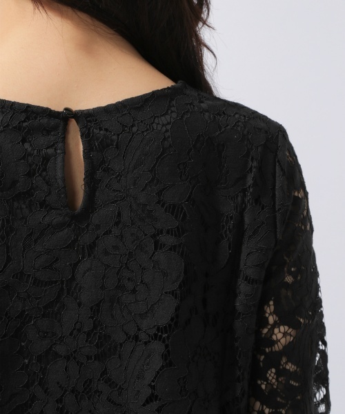 laboratory work(ラボラトリーワーク)の「コードレースプルオーバー(Tシャツ/カットソー・レディース・ブラック/ホワイト・MEDIUM)」の11枚目の写真