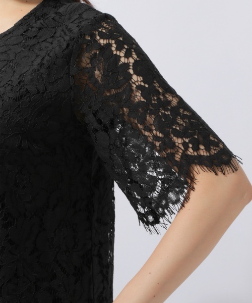 laboratory work(ラボラトリーワーク)の「コードレースプルオーバー(Tシャツ/カットソー・レディース・ブラック/ホワイト・MEDIUM)」の13枚目の写真