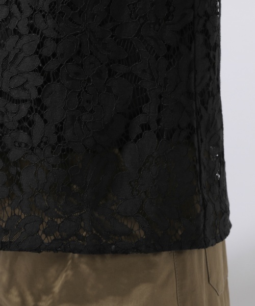 laboratory work(ラボラトリーワーク)の「コードレースプルオーバー(Tシャツ/カットソー・レディース・ブラック/ホワイト・MEDIUM)」の14枚目の写真