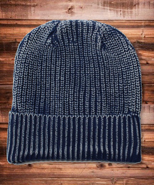 THE CASUAL（カジュアル）の「ストーンウォッシュ畦編みニットキャップ