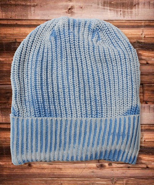 THE CASUAL（カジュアル）の「ストーンウォッシュ畦編みニットキャップ