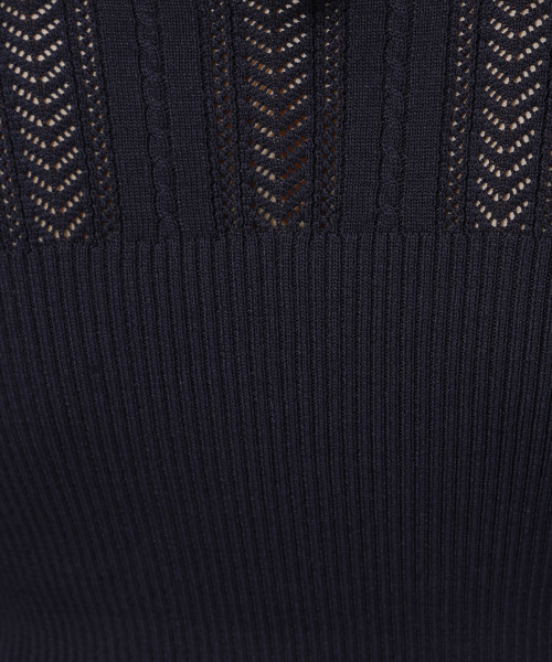 Andemiu（アンデミュウ）の「スカシガラニット813885（ニット/セーター・レディース・ネイビー/ボルドー/マスタード・FREE）」の13枚目の写真