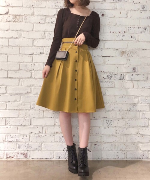 エトロ　膝丈スカート セール】膝丈レトロフレアスカート（スカート）｜one after another