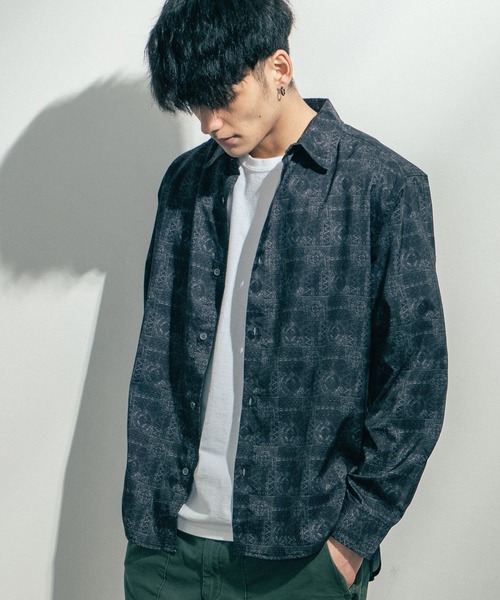 ナチュラルストレッチ長袖シャツ ナチュラルストレッチ長袖シャツ