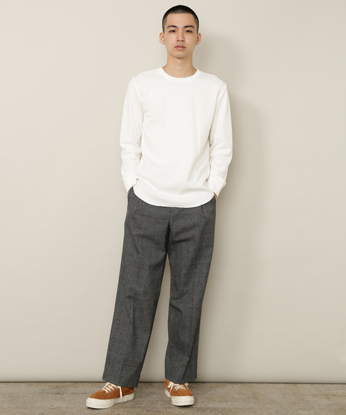 ADAM ET ROPE'(アダムエロペ)の「ワッフルレイヤードTシャツ(Tシャツ/カットソー・メンズ・ホワイト・L/M)」の9枚目の写真