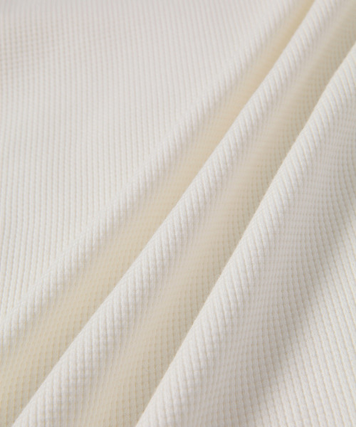 ADAM ET ROPE'(アダムエロペ)の「ワッフルレイヤードTシャツ(Tシャツ/カットソー・メンズ・ホワイト・L/M)」の10枚目の写真