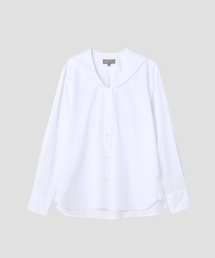 マーガレットハウエル⭐️ノーカラーシャツ　SOFT WASHED COTTON MARGARET HOWELL（マーガレットハウエル）の「SOFT WASHED