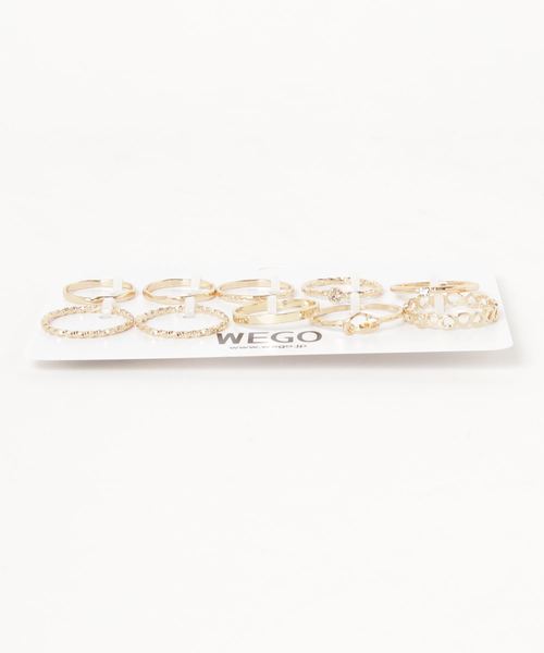 WEGO（ウィゴー）の「WEGO/【10点セット】ゴールドリング（リング・レディース・ゴールド/シルバー・FREE）」の3枚目の写真