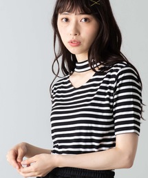 WEGO/チョーカーリブTシャツ