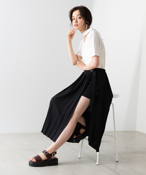 WEGO(ウィゴー)の「WEGO/チョーカーリブTシャツ(Tシャツ/カットソー・レディース・パープル系その他2/ブラウン系その他3/ブラック/ホワイト/ベージュ/パープル/ブラック系その他5・FREE)」の16枚目の写真