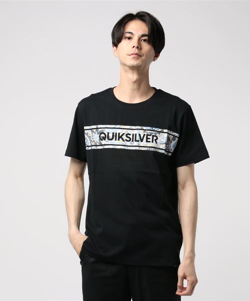 Quiksilver(クイックシルバー)の「半袖Tシャツ QUIKSILVER LOGO QST192034(Tシャツ/カットソー・メンズ・ホワイト/ブラック・S/M/L/XL)」の1枚目の写真