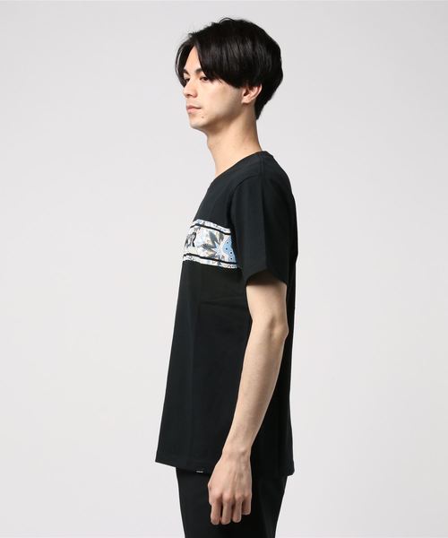 Quiksilver(クイックシルバー)の「半袖Tシャツ QUIKSILVER LOGO QST192034(Tシャツ/カットソー・メンズ・ホワイト/ブラック・S/M/L/XL)」の4枚目の写真