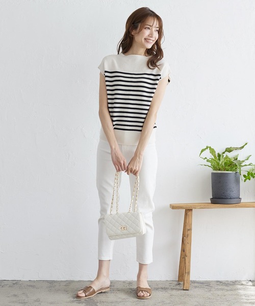 KOBE LETTUCE(コウベレタス)の「スクエアベルトフラットサンダル(サンダル・レディース・ホワイト/ブラック/イエロー/グレイッシュベージュ/パイソン/ブラウン系その他/ブラック系その他/キャメル/ブラウン系その他2・S/M/L/LL)」の18枚目の写真