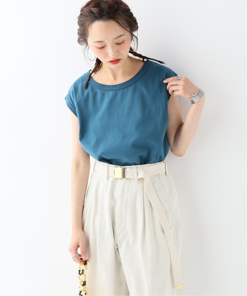 CITYSHOP(シティーショップ)の「シンプルタンク(Tシャツ/カットソー・レディース・ベージュ/オレンジ/グリーン・FREE)」の2枚目の写真