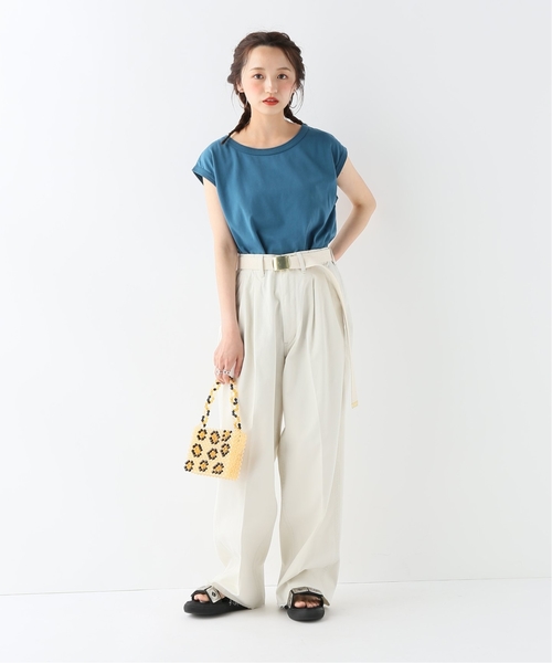CITYSHOP(シティーショップ)の「シンプルタンク(Tシャツ/カットソー・レディース・ベージュ/オレンジ/グリーン・FREE)」の6枚目の写真
