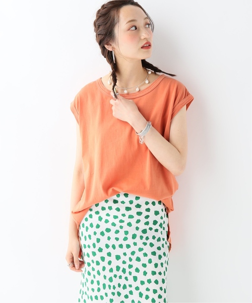 CITYSHOP(シティーショップ)の「シンプルタンク(Tシャツ/カットソー・レディース・ベージュ/オレンジ/グリーン・FREE)」の16枚目の写真