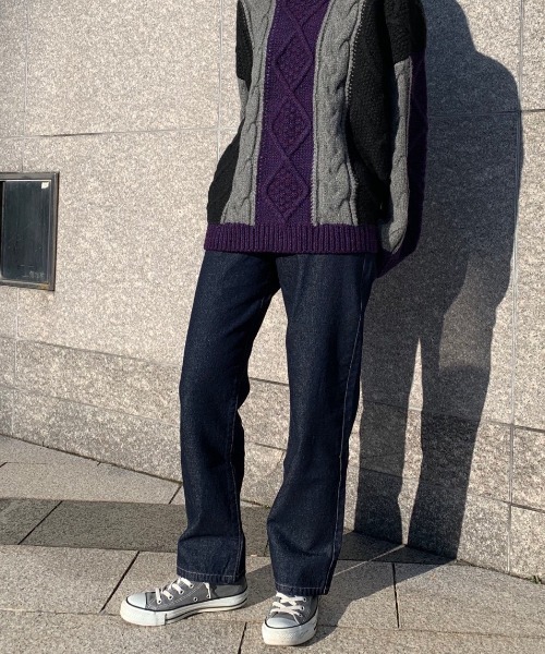 PAGEBOY(ページボーイ)の「クラシックストレート(デニムパンツ・レディース・ネイビー/ホワイト/ブルー・X-SMALL/SMALL/MEDIUM/LARGE)」の14枚目の写真