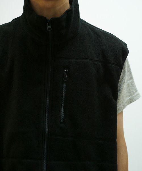 KAIKO◇フリースベスト/3/ポリエステル/BLK/KAIKO-19-066 KAIKO