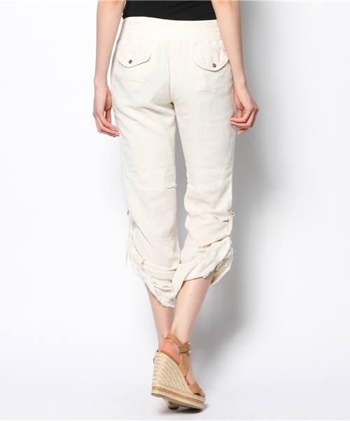 goa（ゴア）の「麻レーヨンバギーパンツストールSET（その他パンツ・レディース・キナリ/ベージュ/オフホワイト/ブルー・FREE）」の19枚目の写真