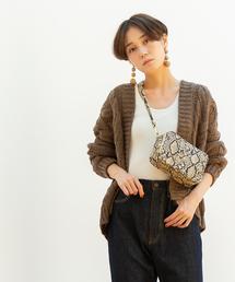 coen | 【WEB限定】ローゲージケーブル編みカーディガン(カーディガン/ボレロ)