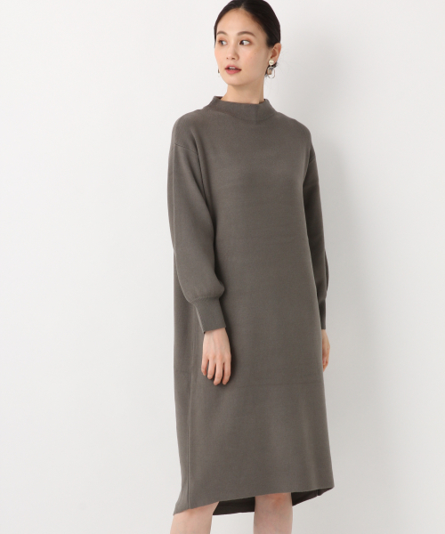 GLOBAL WORK（グローバルワーク）の「3EASYボリュームソデワンピース/842230（ワンピース・レディース・ブラック/オレンジ系その他/ライトベージュ/グリーン系その他3/ダークブラウン・MEDIUM/LARGE）」の4枚目の写真