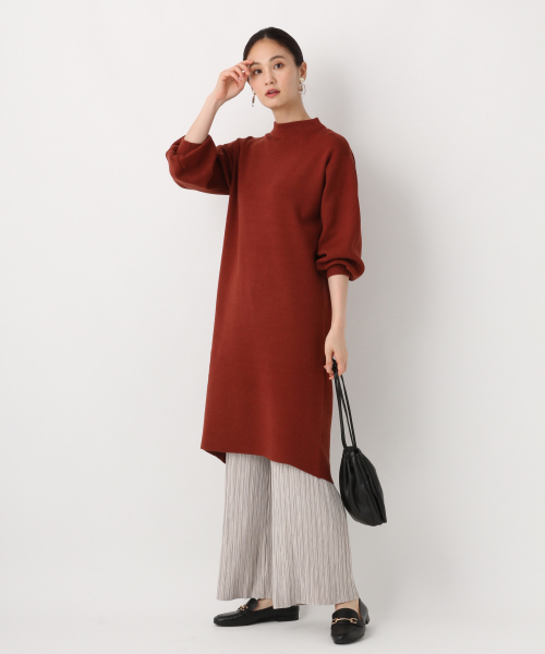 GLOBAL WORK（グローバルワーク）の「3EASYボリュームソデワンピース/842230（ワンピース・レディース・ブラック/オレンジ系その他/ライトベージュ/グリーン系その他3/ダークブラウン・MEDIUM/LARGE）」の7枚目の写真