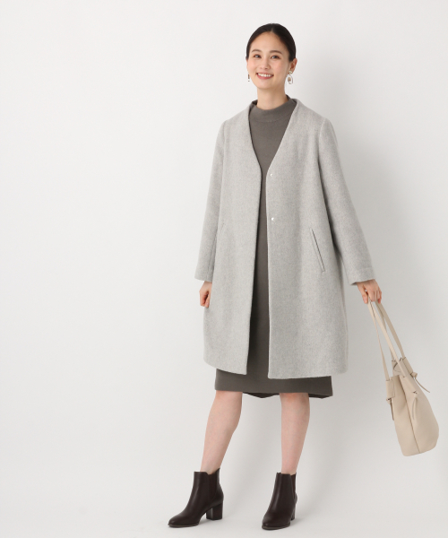 GLOBAL WORK（グローバルワーク）の「3EASYボリュームソデワンピース/842230（ワンピース・レディース・ブラック/オレンジ系その他/ライトベージュ/グリーン系その他3/ダークブラウン・MEDIUM/LARGE）」の9枚目の写真