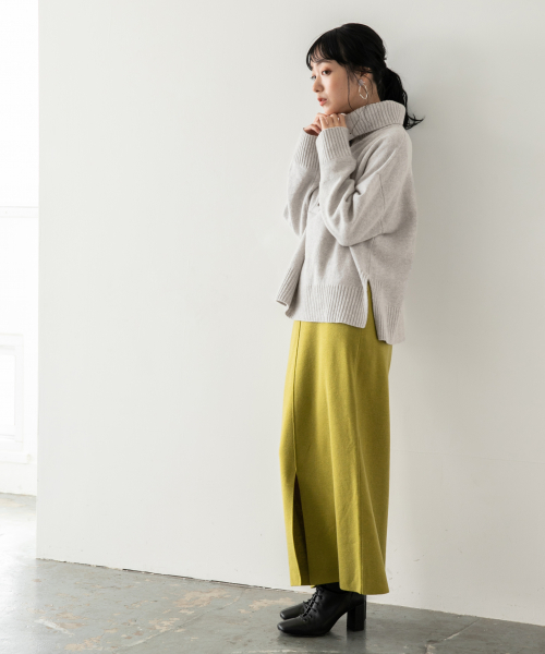 LOWRYS FARM(ローリーズファーム)の「イタリー2WAYプルオーバー 840680(ニット/セーター・レディース・ブラック/グレー/ブラウン/カーキ・FREE)」の5枚目の写真