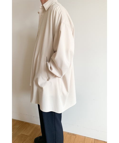 CLANE(クラネ)の「クラネ オム CLANE HOMME / オーバーサイズシャツ OVER SIZE SHIRT(シャツ/ブラウス・メンズ・ホワイト/ブラック・2/1)」の10枚目の写真