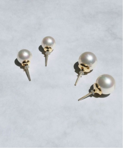 【未使用】4℃パールピアス 楽天市場】《TOP Quality》オーロラ花珠真珠 ピアス 6.5-7.0mm