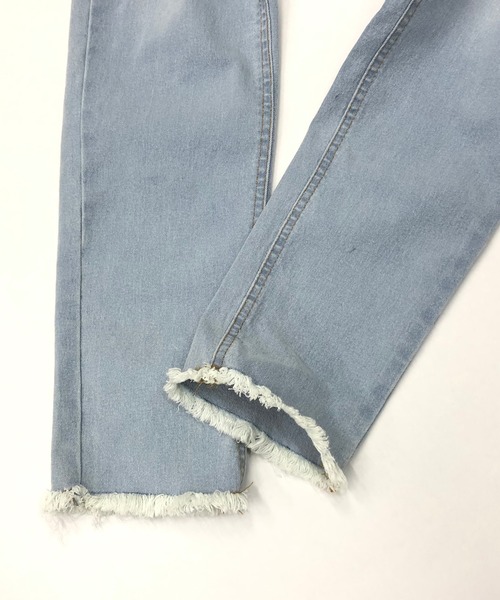 JILL BLAZE（ジルブレイズ）の「10オンス ストレッチデニム / ダメージ キャロット スキニー デニム パンツ（デニムパンツ・メンズ・ブラック/インディゴブルー/ライトインディゴブルー・M/L/LL）」の10枚目の写真