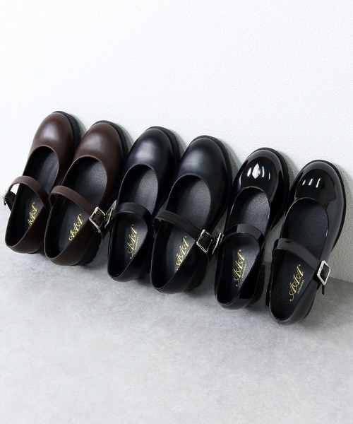 AAA+（サンエープラス）の「AAA / 厚底チャンキーヒールメリージェーンパンプス(3582)　厚底軽量タンクソール（ドレスシューズ・レディース・ブラック/ブラック系その他/ダークブラウン/アイボリー・38/36/37/40/39/35/41/42）」の18枚目の写真