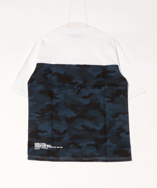 DOUBLE STEAL(ダブルスティール)の「Back Fabric Tee(Tシャツ/カットソー・メンズ・ブラック系その他2/ホワイト系その他2/ホワイト系その他/ブラック系その他・LARGE/MEDIUM/X-LARGE)」の7枚目の写真