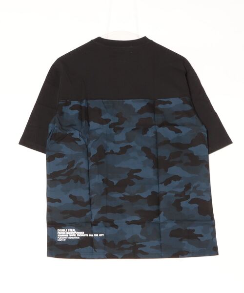 DOUBLE STEAL(ダブルスティール)の「Back Fabric Tee(Tシャツ/カットソー・メンズ・ブラック系その他2/ホワイト系その他2/ホワイト系その他/ブラック系その他・LARGE/MEDIUM/X-LARGE)」の8枚目の写真