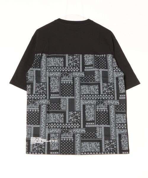 DOUBLE STEAL(ダブルスティール)の「Back Fabric Tee(Tシャツ/カットソー・メンズ・ブラック系その他2/ホワイト系その他2/ホワイト系その他/ブラック系その他・LARGE/MEDIUM/X-LARGE)」の9枚目の写真