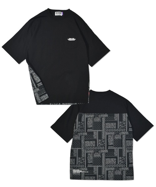 DOUBLE STEAL(ダブルスティール)の「Back Fabric Tee(Tシャツ/カットソー・メンズ・ブラック系その他2/ホワイト系その他2/ホワイト系その他/ブラック系その他・LARGE/MEDIUM/X-LARGE)」の4枚目の写真