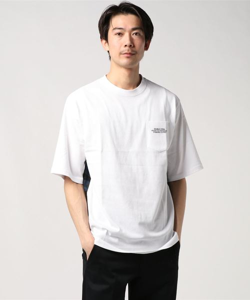 DOUBLE STEAL(ダブルスティール)の「Back Fabric Tee(Tシャツ/カットソー・メンズ・ブラック系その他2/ホワイト系その他2/ホワイト系その他/ブラック系その他・LARGE/MEDIUM/X-LARGE)」の22枚目の写真