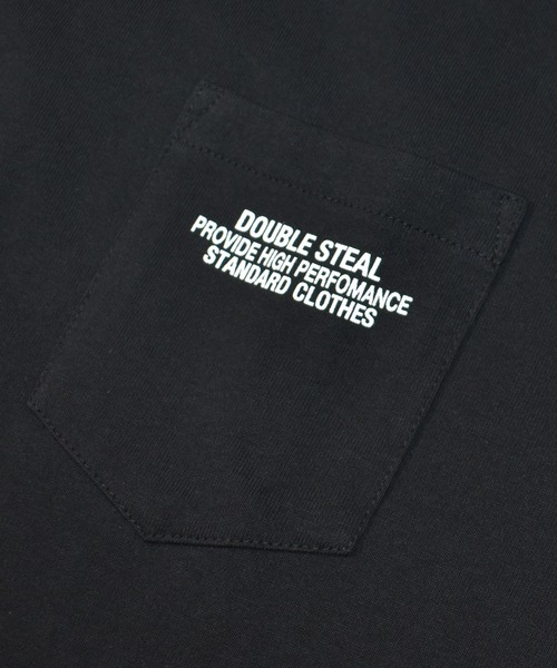DOUBLE STEAL(ダブルスティール)の「Back Fabric Tee(Tシャツ/カットソー・メンズ・ブラック系その他2/ホワイト系その他2/ホワイト系その他/ブラック系その他・LARGE/MEDIUM/X-LARGE)」の10枚目の写真