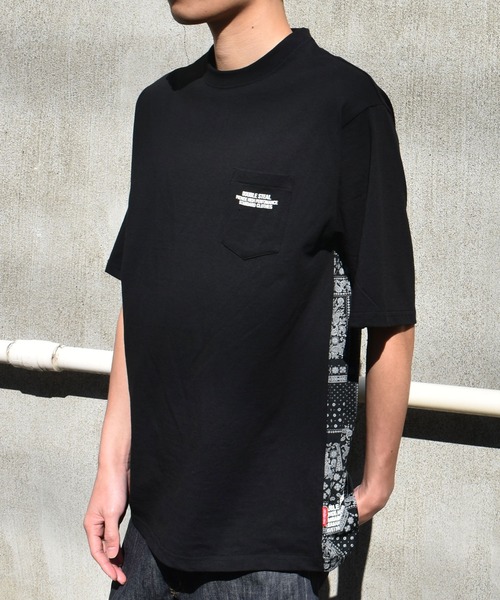 DOUBLE STEAL(ダブルスティール)の「Back Fabric Tee(Tシャツ/カットソー・メンズ・ブラック系その他2/ホワイト系その他2/ホワイト系その他/ブラック系その他・LARGE/MEDIUM/X-LARGE)」の17枚目の写真