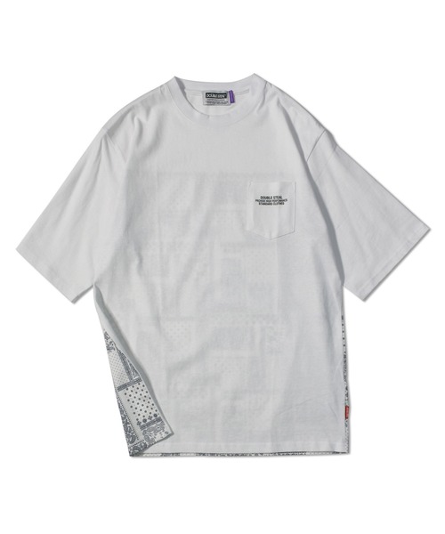 DOUBLE STEAL(ダブルスティール)の「Back Fabric Tee(Tシャツ/カットソー・メンズ・ブラック系その他2/ホワイト系その他2/ホワイト系その他/ブラック系その他・LARGE/MEDIUM/X-LARGE)」の12枚目の写真