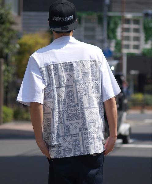 DOUBLE STEAL(ダブルスティール)の「Back Fabric Tee(Tシャツ/カットソー・メンズ・ブラック系その他2/ホワイト系その他2/ホワイト系その他/ブラック系その他・LARGE/MEDIUM/X-LARGE)」の13枚目の写真