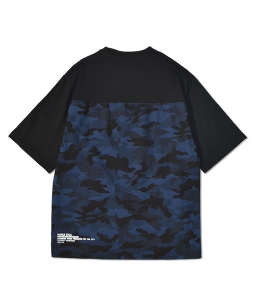 DOUBLE STEAL(ダブルスティール)の「Back Fabric Tee(Tシャツ/カットソー・メンズ・ブラック系その他2/ホワイト系その他2/ホワイト系その他/ブラック系その他・LARGE/MEDIUM/X-LARGE)」の11枚目の写真