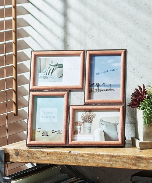 LADONNA（ラドンナ）の「アバンティフォトフレーム ＤＦ８５－４０（フォトフレーム・レディース・ダークブラウン/ネイビー/アイボリー・FREE）」の2枚目の写真