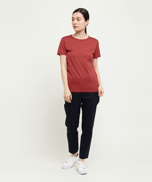 SUNSPEL（サンスペル）の「SUNSPEL / WOMEN’S Q82 PLAIN（Tシャツ/カットソー・レディース・ブラウン/ピンク/セージグリーン/チェリーレッド・1/2）」の14枚目の写真